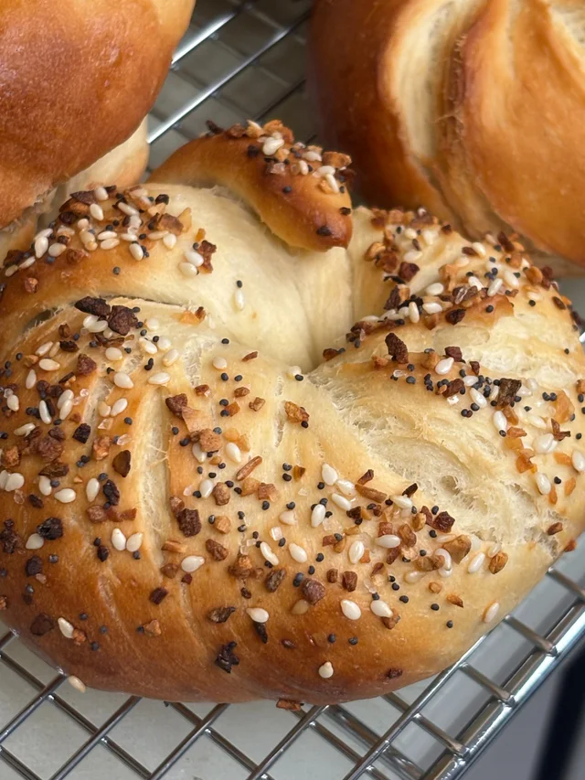 Fresh hand-rolled everything bagels from C&O Coffee Collective