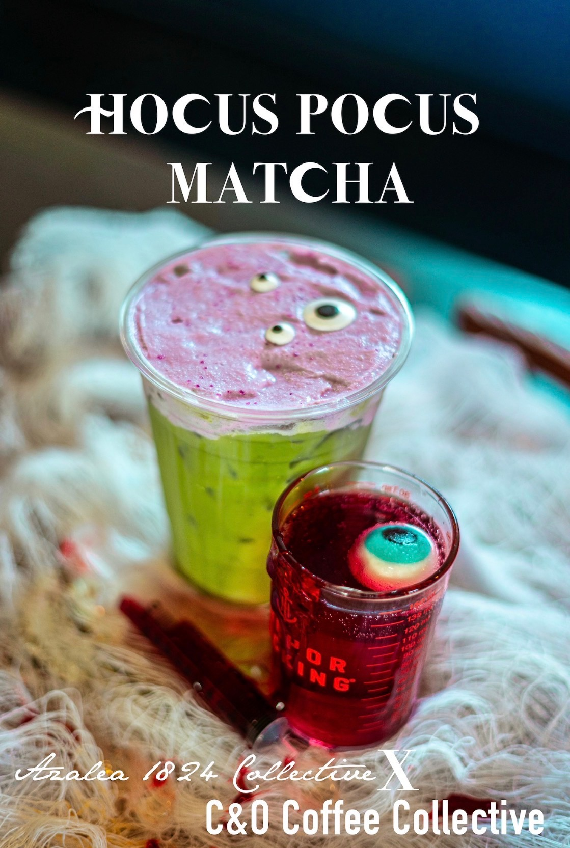 Hocus Pocus Matcha seasonal drink at C&O Coffee Collective
